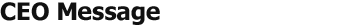 CEO Message